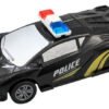 Set De 4 Carros Policía De Retroimpulso Para Niños Carros Policia Azul