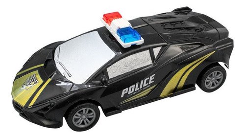 Set De 4 Carros Policía De Retroimpulso Para Niños Carros Policia Azul