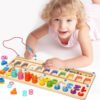 Tablero Didáctico Multifuncional Aprendizaje3 En 1 En Madera