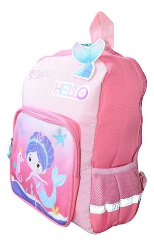 Maleta Morral Infantil Sirena Y Dinosaurio - 33 Cm Mediana