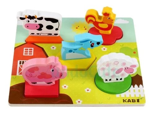D_643478-MCO42132342699_062020-O.jpg Rompecabezas X2 En 3d Bebés Juguetes Montessori Madera