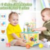 Cubo Madera Multifuncional Montessori Juguetes Didácticos  Multicolor