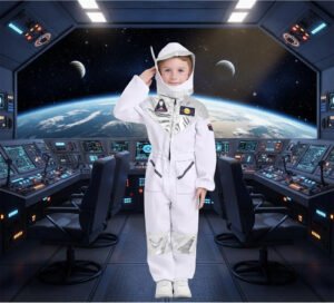 D_646741-MCO93774703827_092025-O.jpg Disfraz Astronauta Niños Espacio Traje Espacial + Casco Unisex