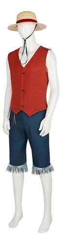 Disfraz Luffy One Piece Adulto - ¡conviértete En El Capitán Pirata Del Anime!