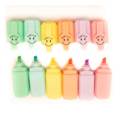 D_646930-MCO82618668721_022025-O.jpg Docena Kit Regalos Resaltadores Mini 6 Unds + Notas Adhesiva