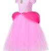 Disfraz Peach Princesa - Ideal Para Fiestas Y Aventuras De Videojuegos