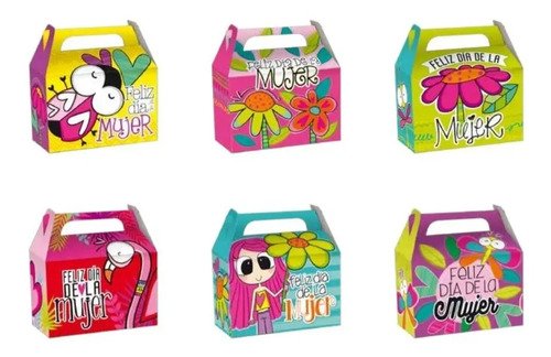 D_647727-MCO40947061759_022020-O.jpg 12 Cajitas Regalo Día De La Mujer Lonchera Obsequio Caja