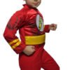 Disfraz De Flash Niño  Superhéroe Velocidad Cómodo