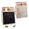 D_650612-MCO41722679323_052020-O.jpg Tablero Mágico Pizarra 2 En 1 Madera Con Ábaco, Letras Y #