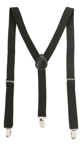 D_650773-MCO80116922185_102024-O.jpg Tirantes Negros Clásicos Ajustables Accesorios Disfraces Negro Lisa