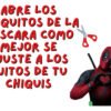 D_651185-MCO79886302066_102024-O.jpg Disfraz Deadpool Niño Máscara Tela Superhéroe Realista Calidad Premium