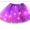 Tutu Con Luces Niña  Disfraz Fiesta Infantil Cosplay Variado Unica