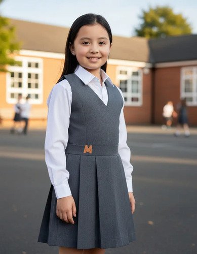Jardinera Escolar Niña Uniforme Colegio Alta Calidad