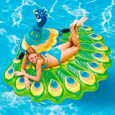 Hermoso Inflable Intex  Pavo Real   #mundocute :)