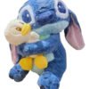 D_655115-MCO82143040416_022025-O.jpg Peluche Stitch Abrazando Pato 40cm | Tierno, Suave Azul
