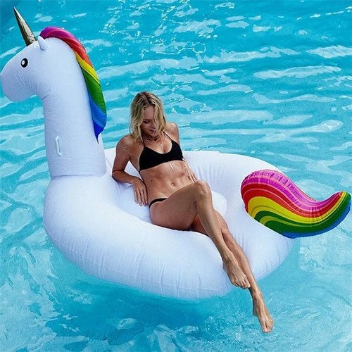 D_656528-MCO27051682295_032018-O.jpg Flotador Unicornio Inflable Grande Original Juguete Piscina