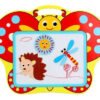 Tablero Niños 3en1 Acrílico Tiza Obsequio Figuras Imanadas