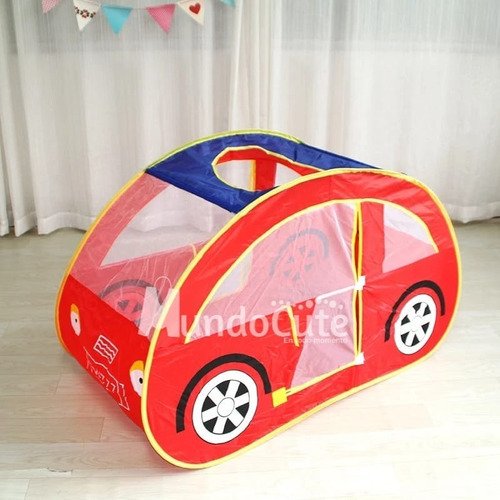 Carpa Camping Carro Casita Niño Juego Mundocute Acampar Niño Rojo