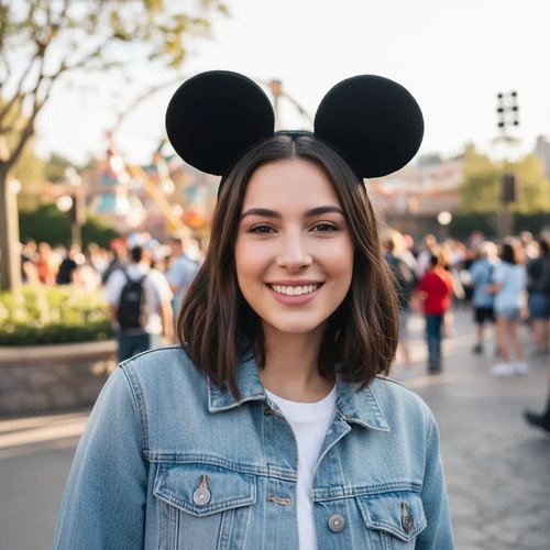 Diadema Mickey Mouse Con Orejas Negras Para Disfraz Negro