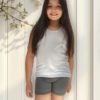 Esqueleto Blanco Algodón Niños Uniforme Camisa Debajo Blanca