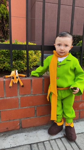 D_661340-MCO94731157759_102025-O.jpg Disfraz De Principito Usado Disfraces Niños Verde Lima 3 Años (4-6)