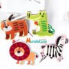Animales Para Enhebrar Didácticos Montessori Juguetes Verde Oscuro