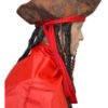 Sombrero Pirata Jack Sparrow Adulto  Accesorio Cosplay Fiesta Halloween Cafe Unica