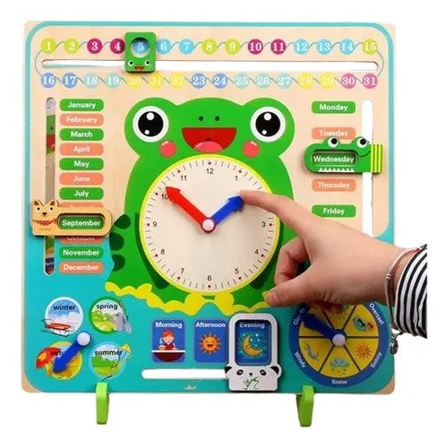 D_665921-MCO74259408764_022024-O.jpg Calendario Madera Niños Reloj Multifuncional