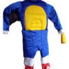 Disfraz Sonic Niño Acolchado Excelente Calidad Disfraces Azul 8