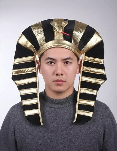 Sombrero Faraón Egipcio Adulto  Accesorio Disfraz Carnaval Cosplay