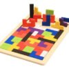 Tangram Tetris Juguete Didáctico Madera Montessori Mundocute