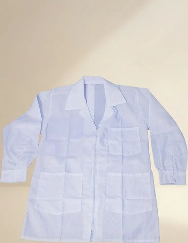 Bata Laboratorio Medico Manga Larga Botón Niños Talla 4 A 16