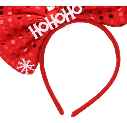 Diadema Navideñas Ho Ho Ho  Balaca Accesorios Navidad! Rojo