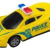Set De 4 Carros Policía De Retroimpulso Para Niños Carros Policia Azul