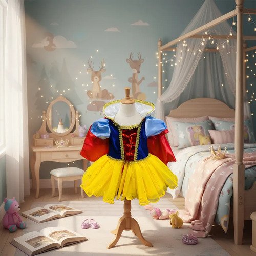 Disfraz Bebe Blanca Nieves Niña Exclusivo  Blancanieves