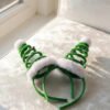 D_671730-MCO113906304302_072026-O.jpg Set De 2 Diademas Árbol De Navidad En Espiral Con Luz Verde