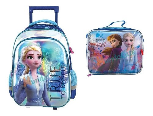 D_672056-MCO40485834344_012020-O.jpg Morral Ruedas + Lonchera + Accesorios Frozen Original 30%off Violeta Poliéster