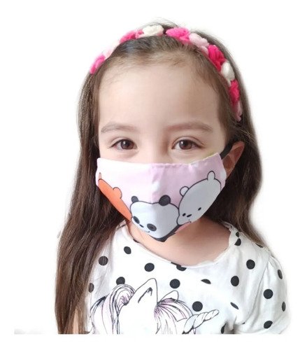 12 Tapabocas Antifluidos Niños Reutilizables
