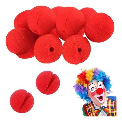 Set X20 Narices De Payaso En Espuma Para Fiestas