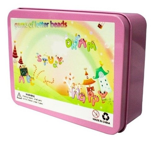 Juego Enhebrar Madera Fichas Abecedario Números Montessori