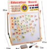 D_675556-MCO41722663636_052020-O.jpg Tablero Mágico Pizarra 2 En 1 Madera Con Ábaco, Letras Y #