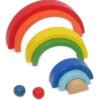 Arcoiris Waldorf Juguete En Madera Juegos Niños Arma Figuras