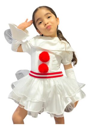 D_676636-MCO93963915599_102025-O.jpg Disfraz Niña Pennywase Payasa It Cosplay Mundocute Alta Calidad