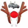 Decoración De Reno Y Nariz Para Carro Navidad Navideño! Rojo
