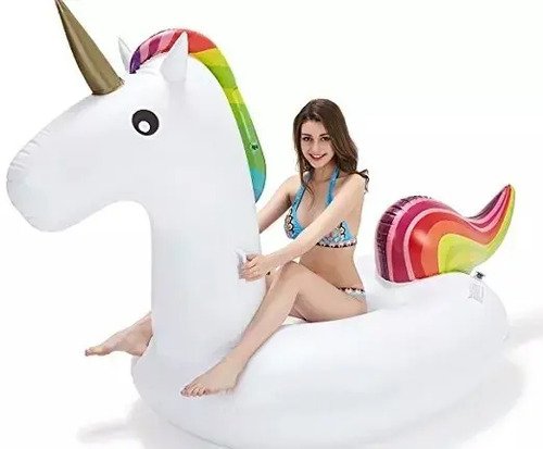 D_676774-MCO27051672950_032018-O.jpg Flotador Unicornio Inflable Grande Original Juguete Piscina