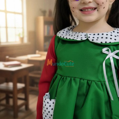D_676893-MCO91437826794_092025-O.jpg Disfraz Chilindrina Disfraces Niña Chavo Del Ocho Halloween