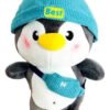 Peluche Pingüino Hiphop 22cm - Divertido Y Estilizado Negro