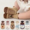 D_677550-MCO82875498667_032025-O.jpg 3 Pares De Calcetines Antideslizantes Para Niños/animalitos