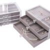 D_678684-MCO83342078433_032025-O.jpg Joyero De 3 Niveles Tapa Transparente Organizador Accesorios Blanco
