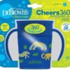 Vaso 360 Munchkin Antiderrame Animales Bebés Azul De Orejas